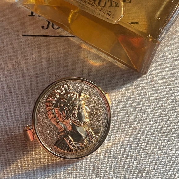 Vintage Napier Roman Coin style scarf ring pin - Picture 4 of 11